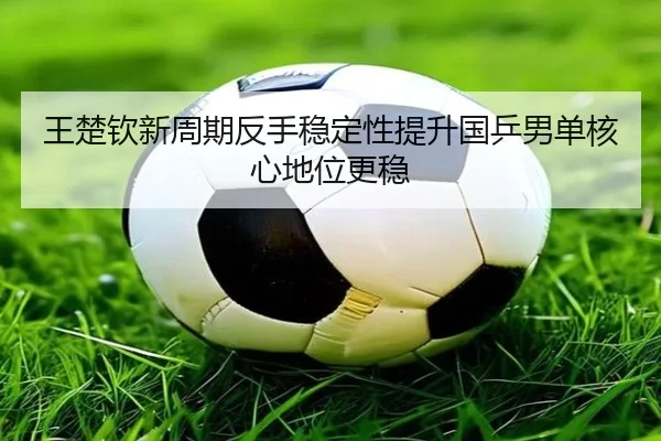 王楚钦新周期反手稳定性提升国乒男单核心地位更稳（bet365）